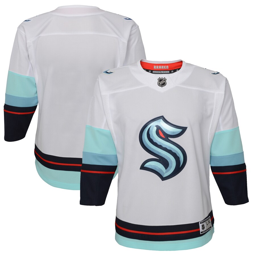 Youth Seattle Kraken White Away Premier Jersey - Puhuasuan