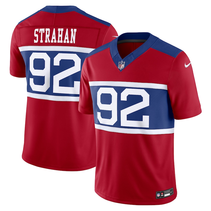 Men's New York Giants Michael Strahan Nike Century Red Alternate Vapor F.U.S.E. Retired Player Limited Jersey - Puhuasuan