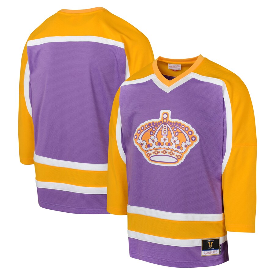 Youth Los Angeles Kings  Mitchell & Ness Purple 1980 Blue Line Player Jersey - Puhuasuan