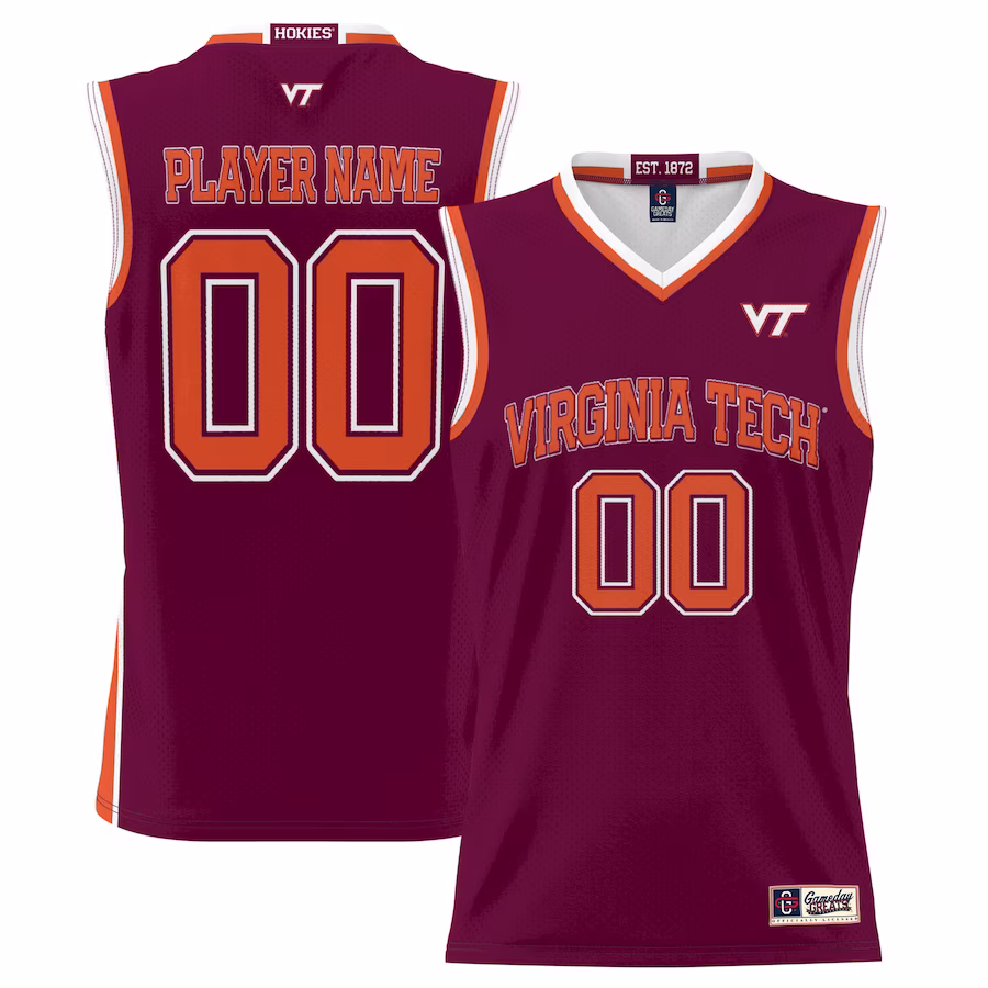 Virginia Tech Hokies GameDay Greats Youth NIL Pick-A-Player Lightweight Basketball Jersey - Maroon - Puhuasuan