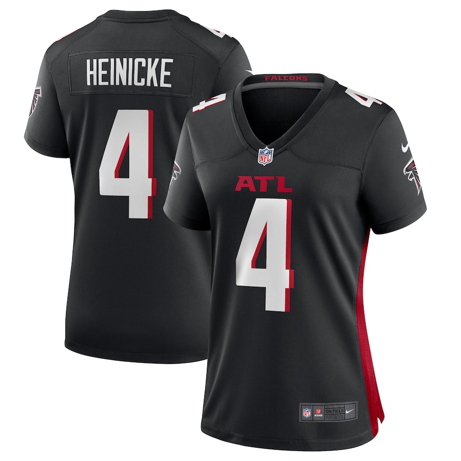 Women's Atlanta Falcons Taylor Heinicke Nike Black Game Player Jersey - Puhuasuan