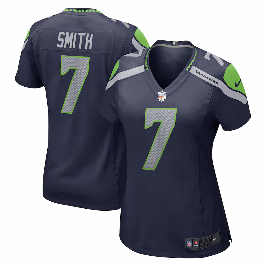 Women's Seattle Seahawks Geno Smith Nike Navy Player Jersey - Puhuasuan