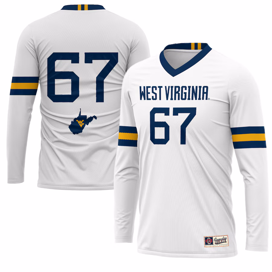 Unisex GameDay Greats #1 White West Virginia Mountaineers Lightweight Volleyball Jersey - Puhuasuan