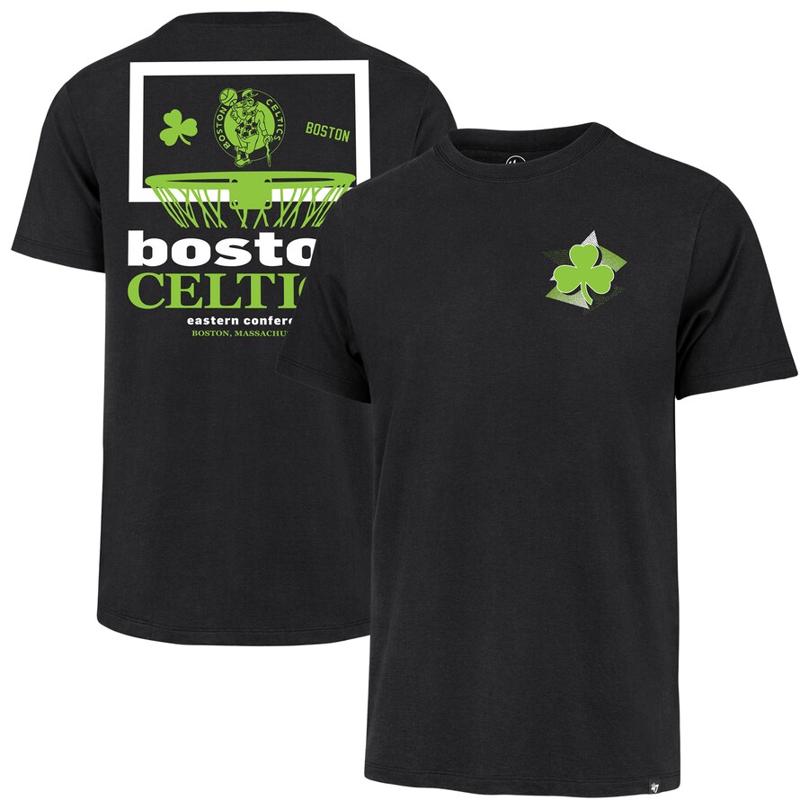 Men's Boston Celtics  '47 Black City Edition Backboard T-Shirt - Puhuasuan