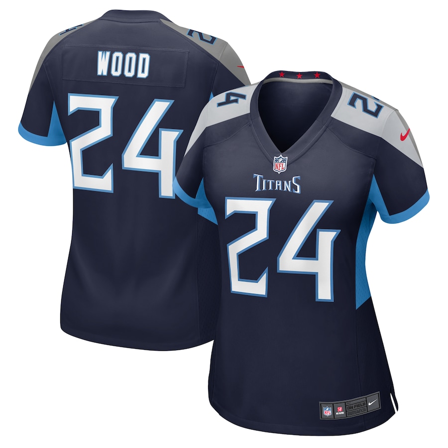 Women's Tennessee Titans Julius Wood Nike Navy Game Jersey - Puhuasuan
