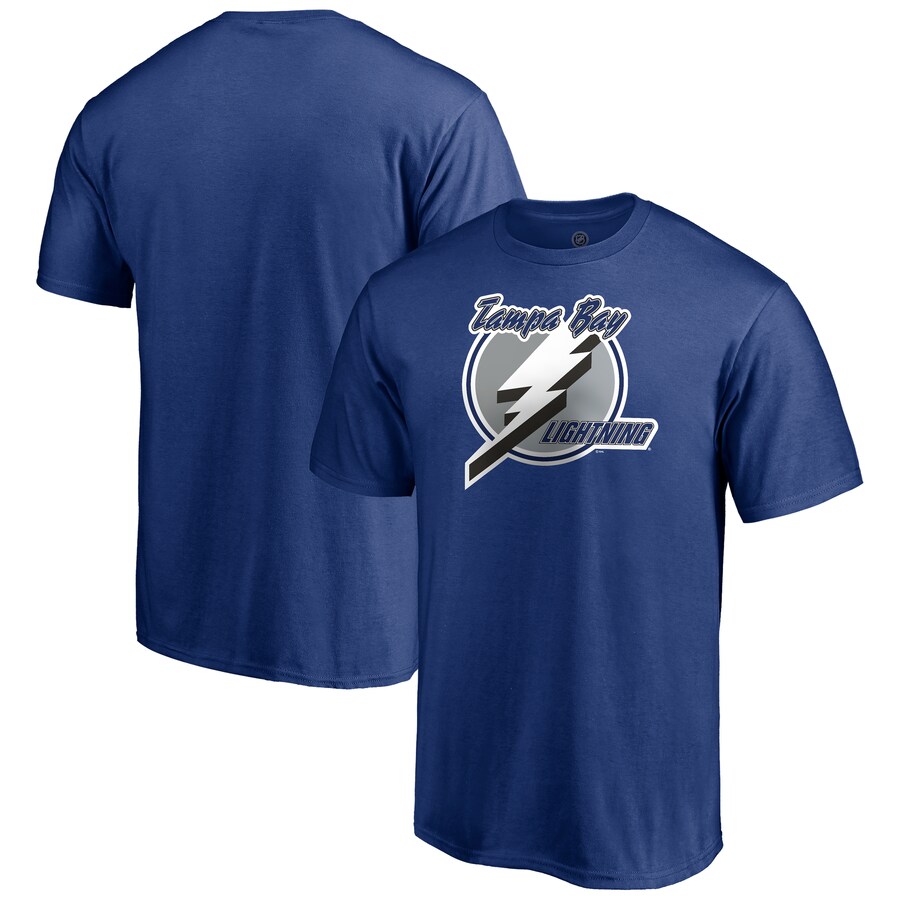 Men's Tampa Bay Lightning Blue Primary Logo T-Shirt - Puhuasuan