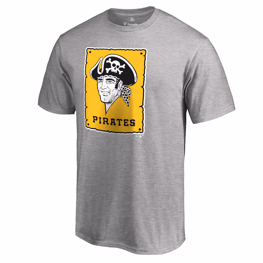 Men's Pittsburgh Pirates Ash Cooperstown Collection Forbes T-Shirt - Puhuasuan