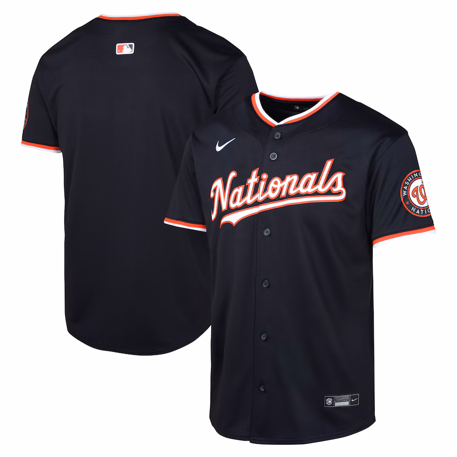 Youth Washington Nationals Nike Navy Alternate Limited Jersey - Puhuasuan