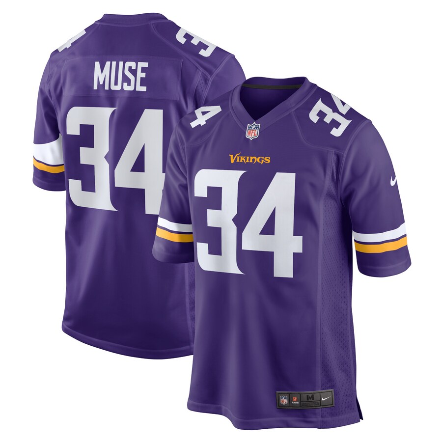 Men's Minnesota Vikings Nick Muse Nike Purple Home Game Player Jersey - Puhuasuan
