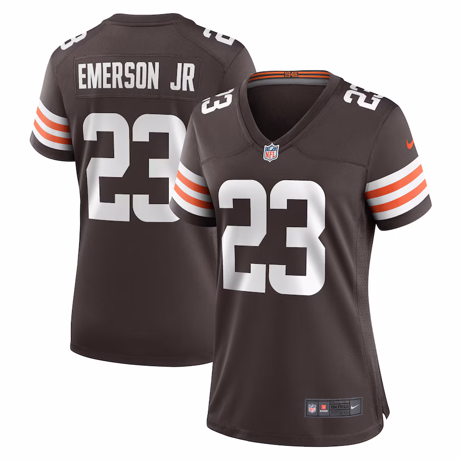 Women's Cleveland Browns Martin Emerson Jr. Nike Brown Game Player Jersey - Puhuasuan