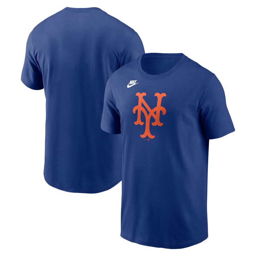 Men's New York Mets Nike Royal Cooperstown Collection Team Logo T-Shirt - Puhuasuan