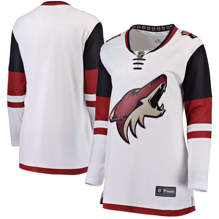Women's Arizona Coyotes Fanatics White Away Breakaway Jersey - Puhuasuan