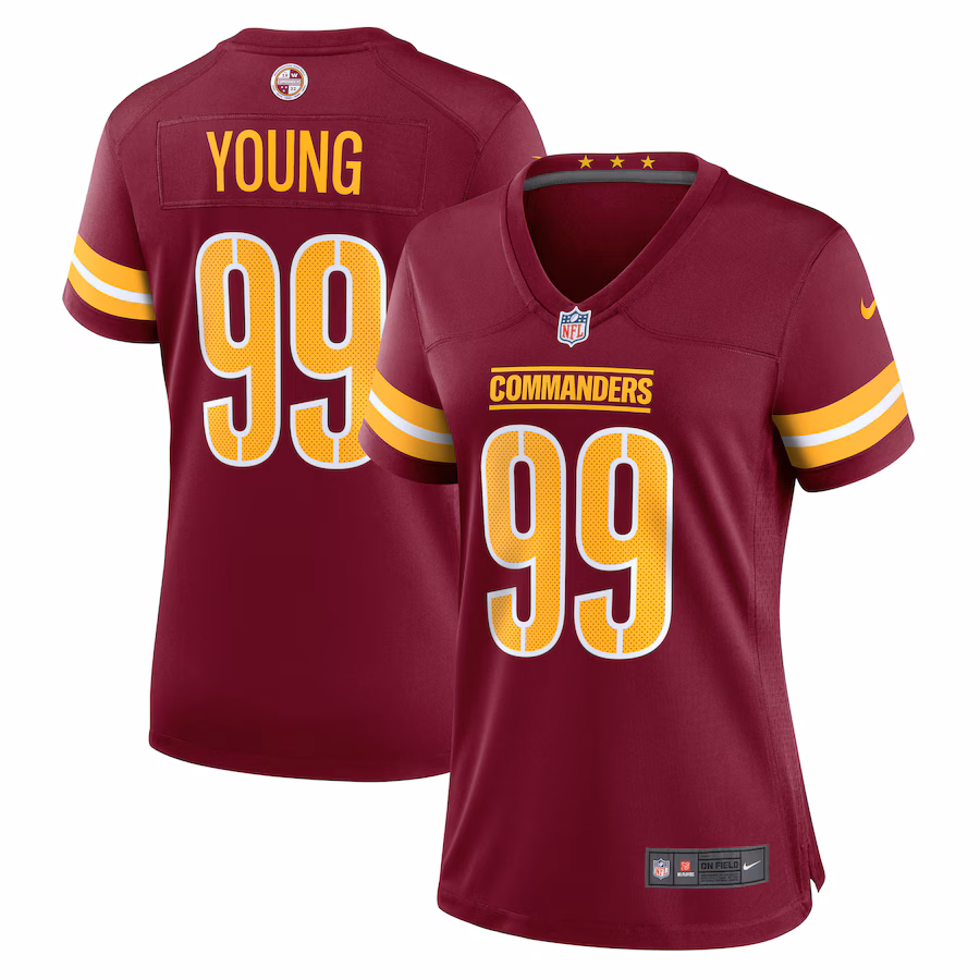 Women's Washington Commanders Chase Young Nike Burgundy Player Jersey - Puhuasuan