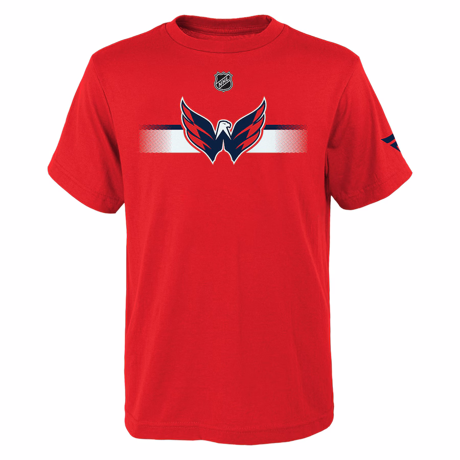Youth Washington Capitals Fanatics Red Authentic Pro Logo T-Shirt - Puhuasuan