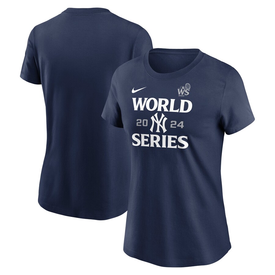 Women's New York Yankees Nike Navy 2024 World Series Authentic Collection T-Shirt - Puhuasuan