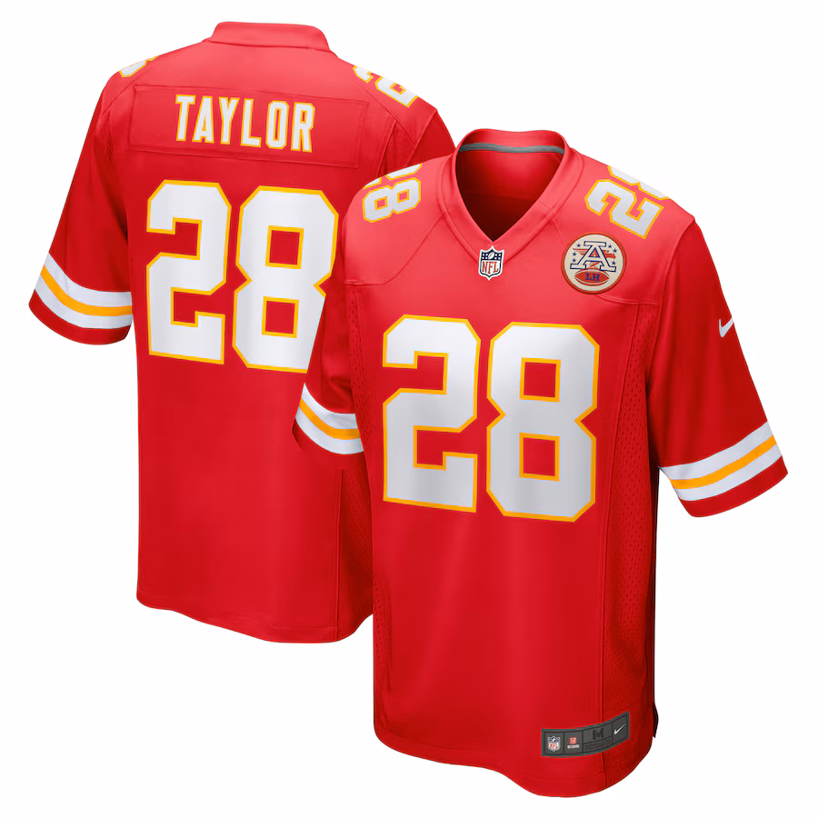 Men's Kansas City Chiefs Keith Taylor Nike  Red Team Game Jersey - Puhuasuan