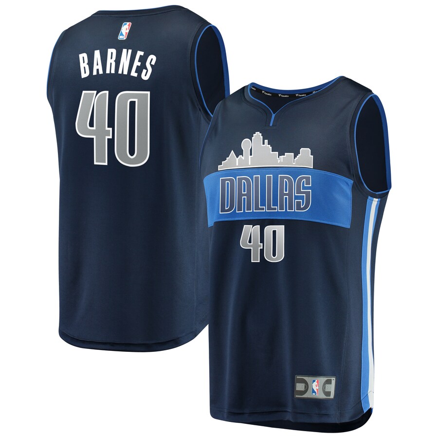 Youth Dallas Mavericks Harrison Barnes Fanatics Navy Fast Break Replica Jersey - Statement Edition - Puhuasuan
