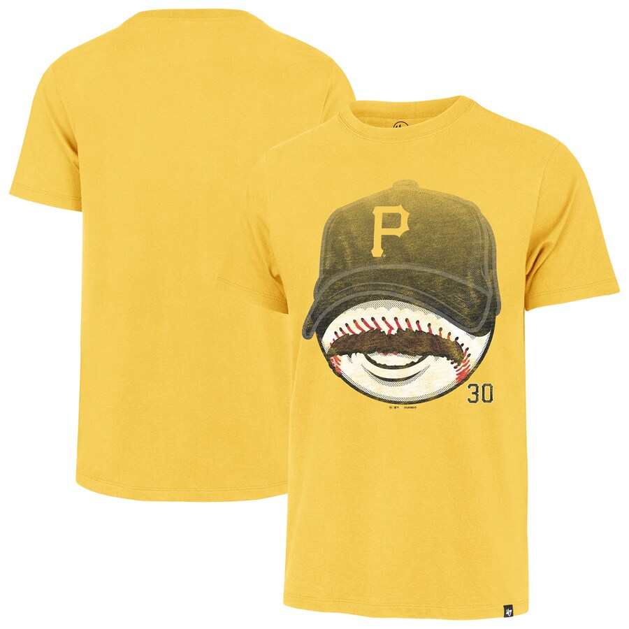 Men's Pittsburgh Pirates Paul Skenes '47 Gold Mustache Franklin T-Shirt - Puhuasuan