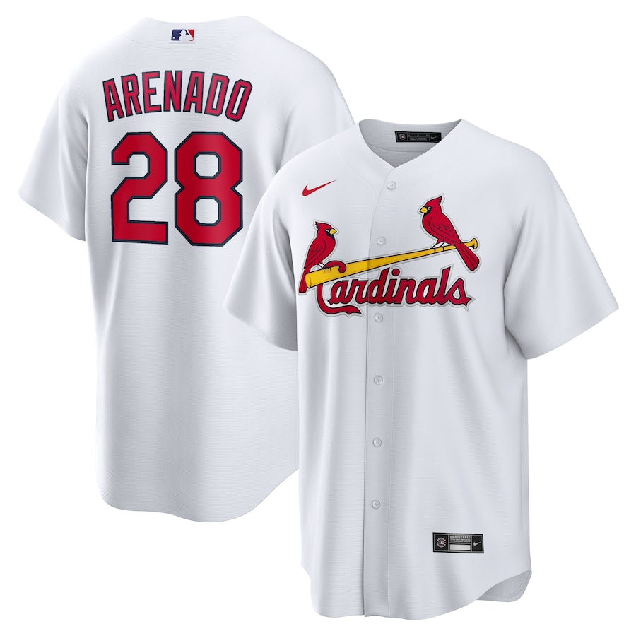 Men's St. Louis Cardinals Nolan Arenado Nike White 2024 Home Replica Jersey - Puhuasuan