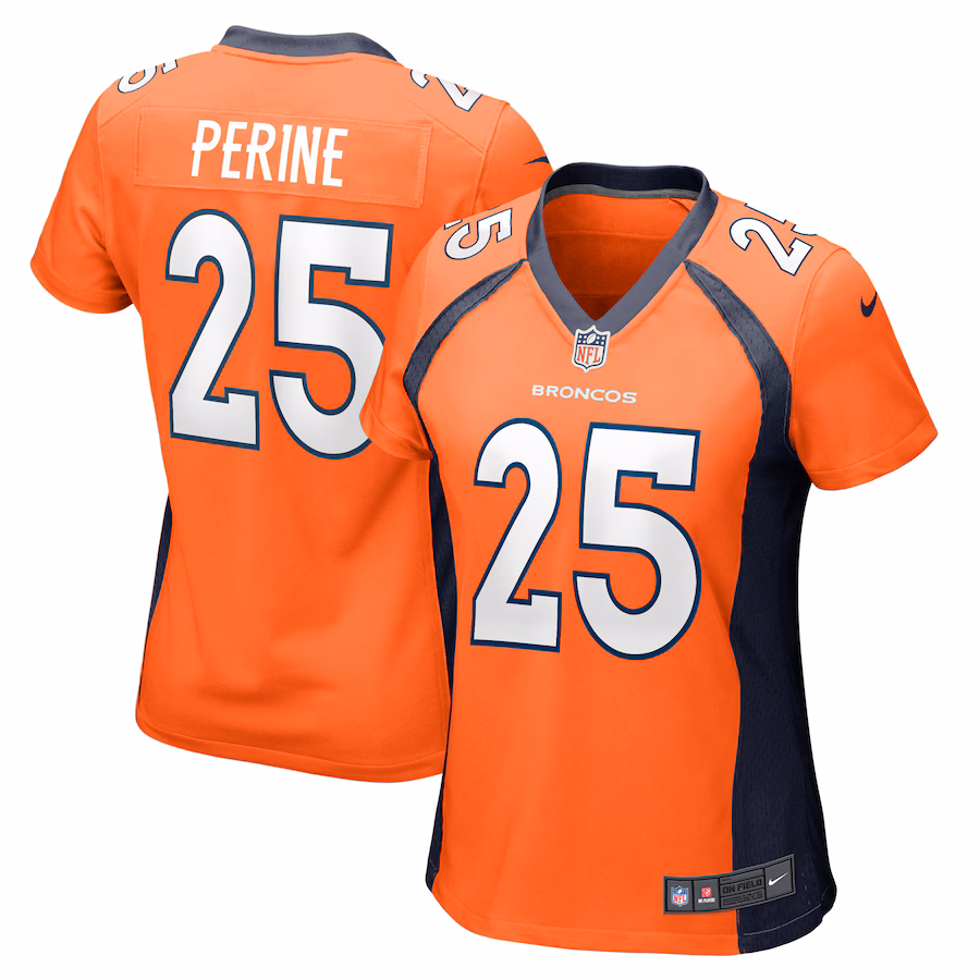 Women's Denver Broncos Samaje Perine Nike Orange Game Player Jersey - Puhuasuan