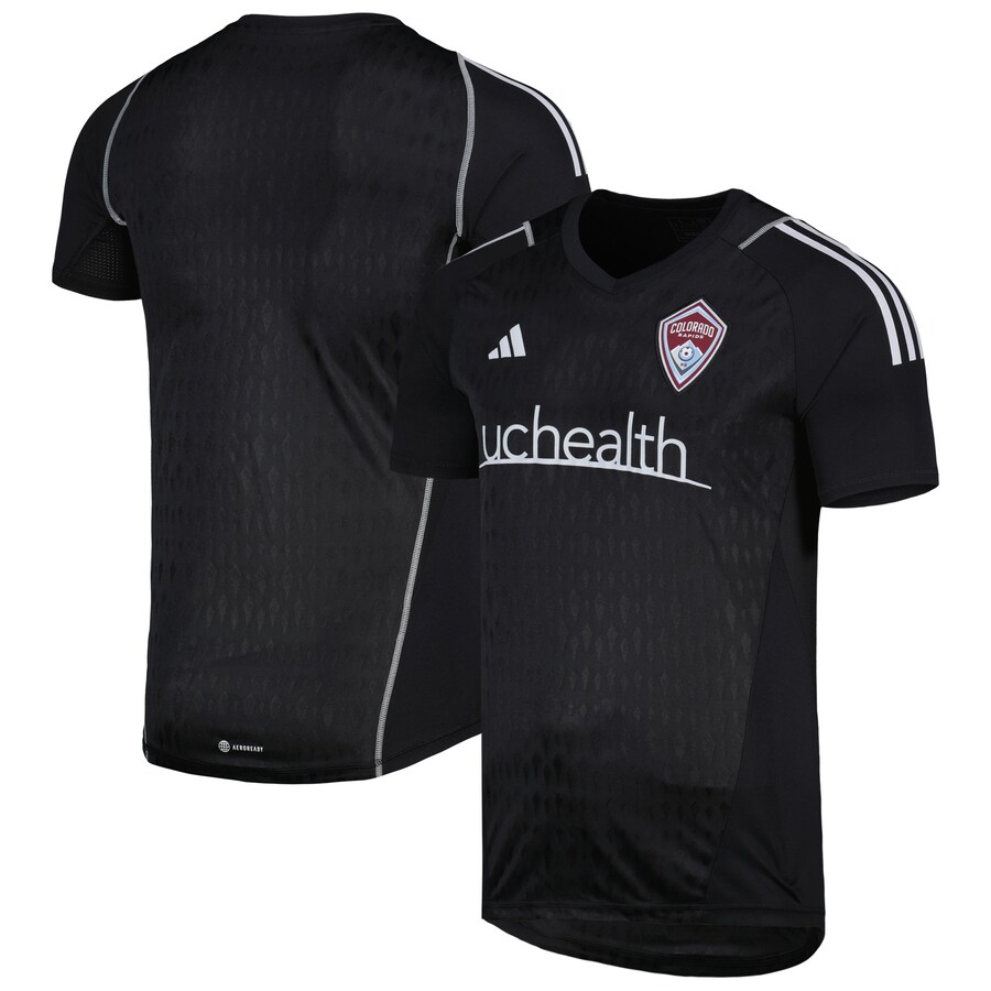 Men's Colorado Rapids adidas Black 2023 Replica Goalkeeper Jersey - Puhuasuan