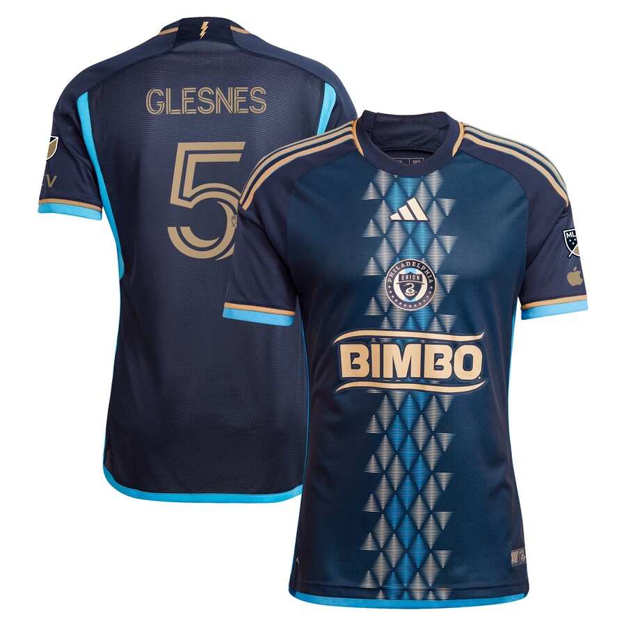 Men's Philadelphia Union Jakob Glesnes adidas Navy 2024 The XV Kit Authentic Player Jersey - Puhuasuan