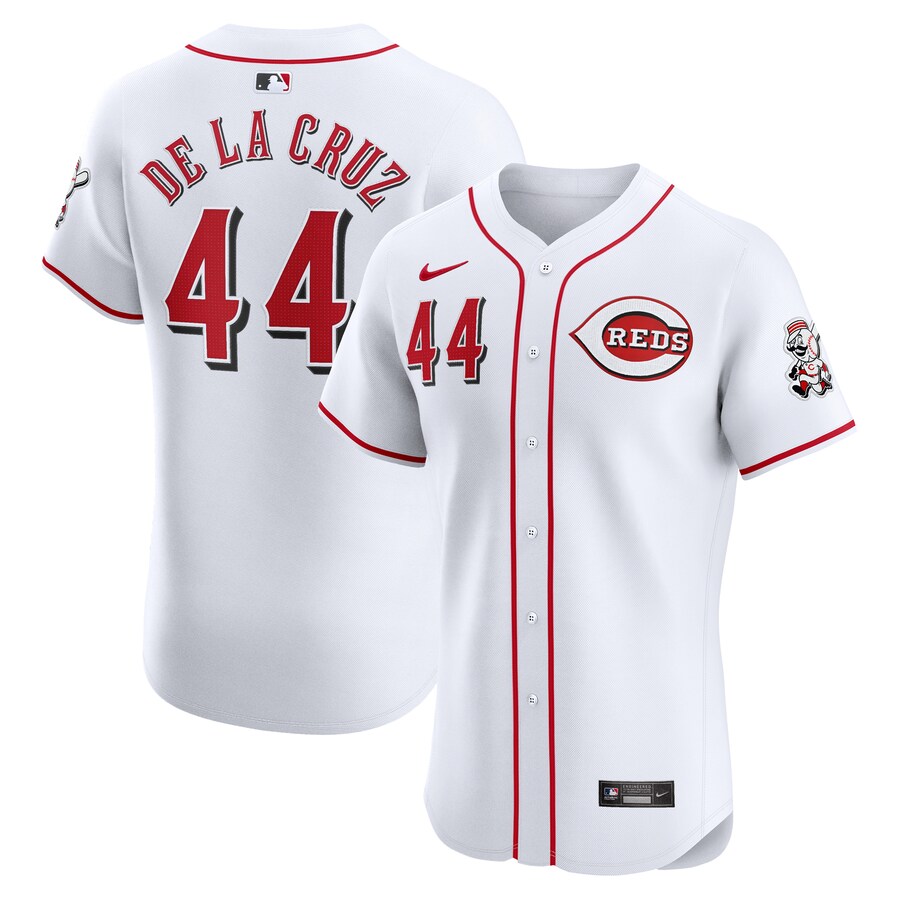 Men's Cincinnati Reds Elly De La Cruz Nike White Home Elite Player Jersey - Puhuasuan
