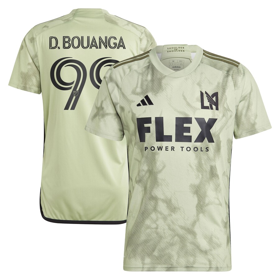 Men's LAFC Denis Bouanga adidas Green 2023 Smokescreen Replica Player Jersey - Puhuasuan