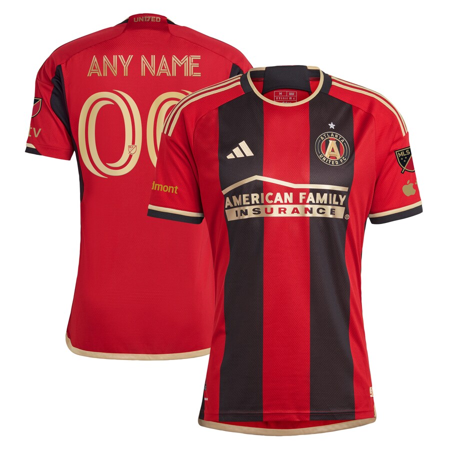 Men's Atlanta United FC adidas Black 2023 The 17s' Kit Authentic Custom Jersey - Puhuasuan