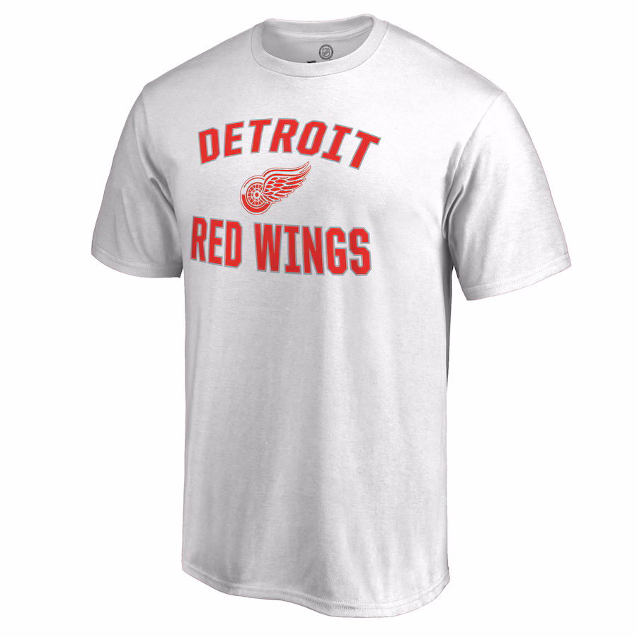 Men's Detroit Red Wings Victory Arch White T-Shirt - Puhuasuan