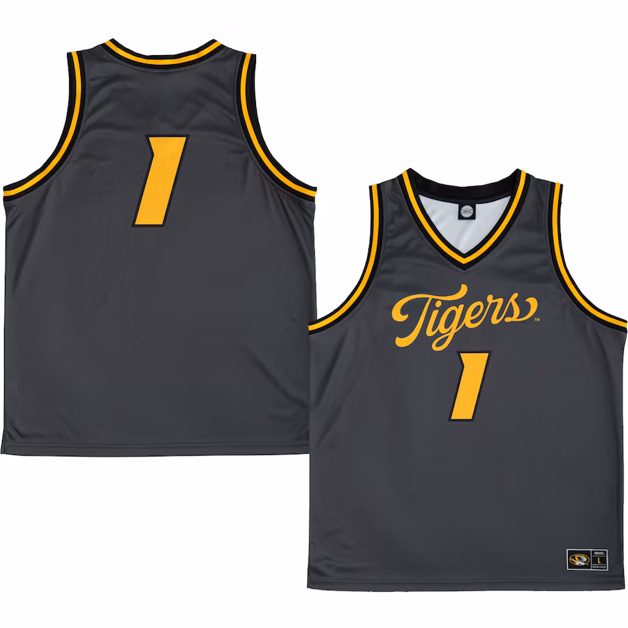 Unisex Anthracite Missouri Tigers Alternate Script Jersey - Puhuasuan