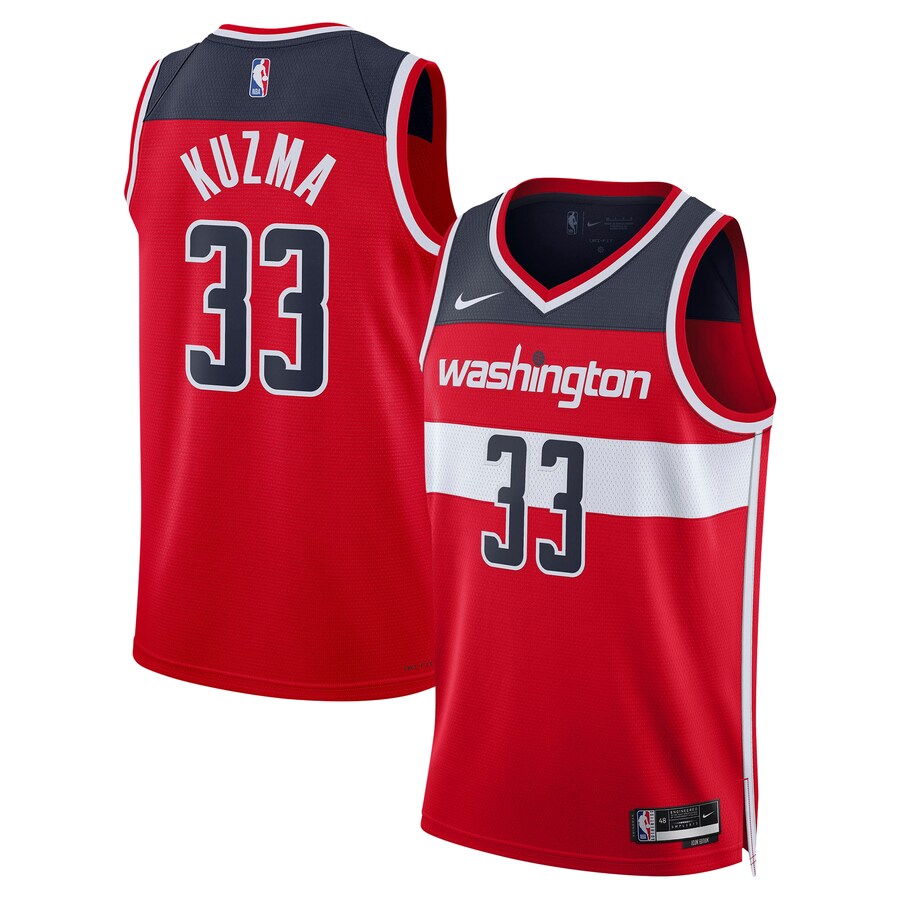 Unisex Washington Wizards Kyle Kuzma Nike Red Swingman Jersey - Icon Edition - Puhuasuan
