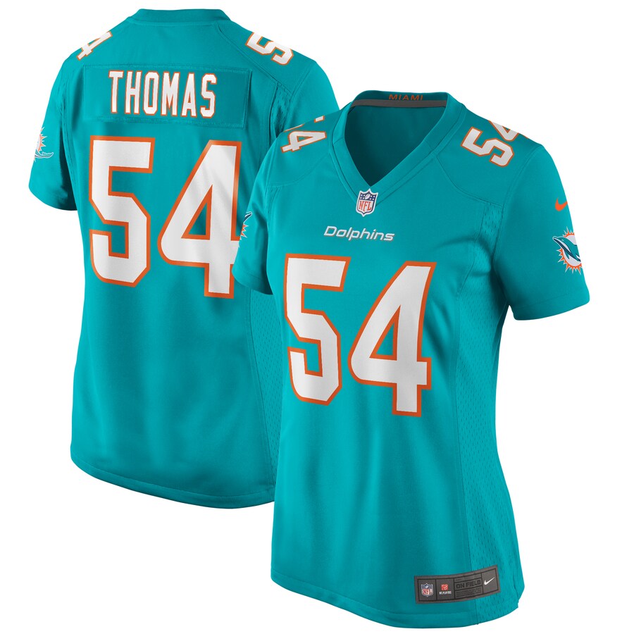 Women's Miami Dolphins Zach Thomas Nike Aqua Game Retired Player Jersey - Puhuasuan