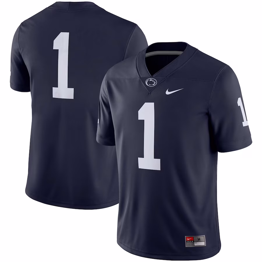 #1 Penn State Nittany Lions Nike Team Game Jersey - Navy - Puhuasuan