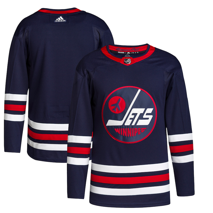Men's Winnipeg Jets adidas Navy 2021/22 Alternate Primegreen Authentic Jersey - Puhuasuan