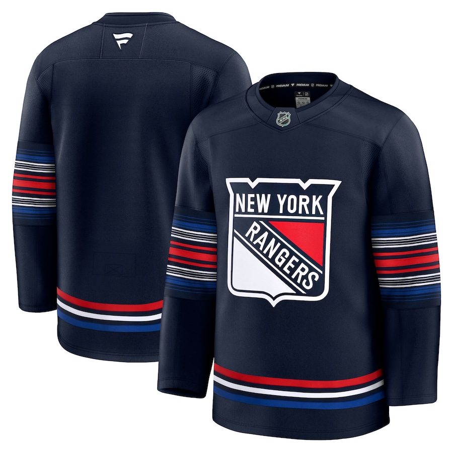 Men's New York Rangers Fanatics Navy Alternate Premium Jersey - Puhuasuan