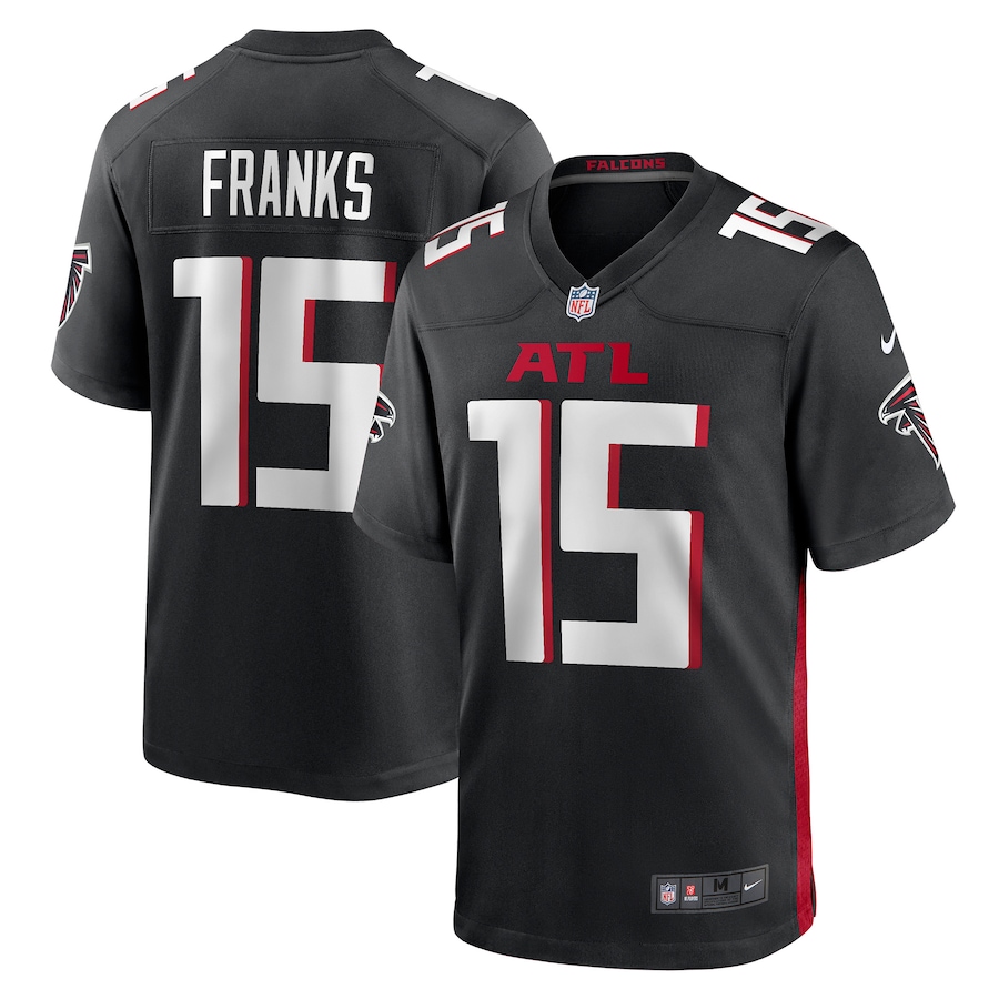 Men's Atlanta Falcons Feleipe Franks Nike Black Game Jersey - Puhuasuan
