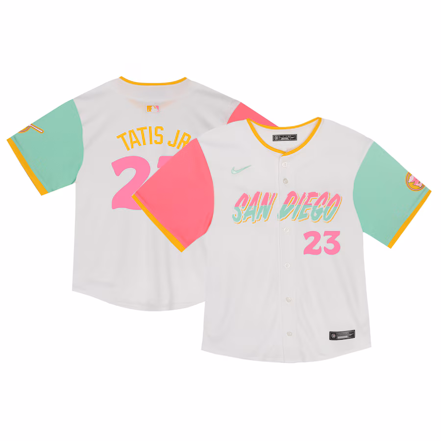 Toddler San Diego Padres Fernando Tatis Jr. Nike White City Connect Limited Player Jersey - Puhuasuan