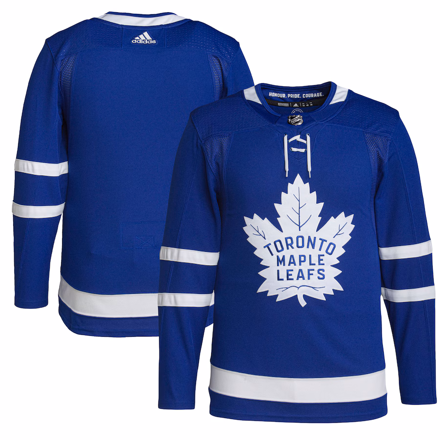 Men's Toronto Maple Leafs adidas Royal Home Primegreen Authentic Jersey - Puhuasuan