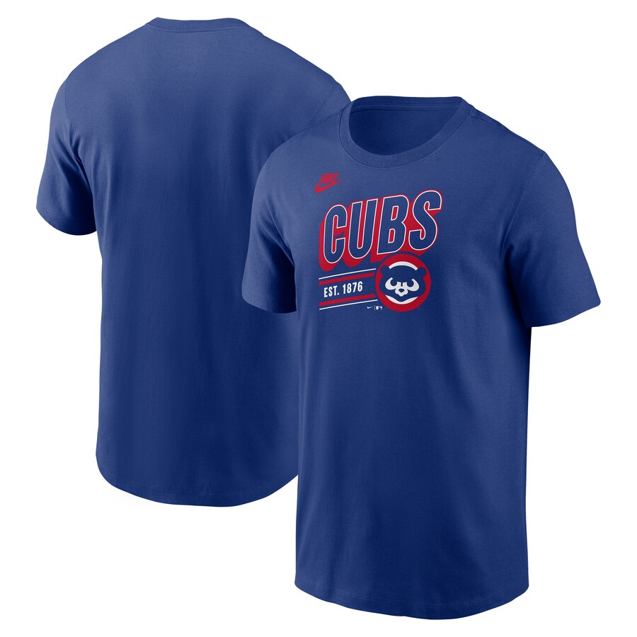 Men's Chicago Cubs Nike Royal Cooperstown Collection Retro T-Shirt - Puhuasuan
