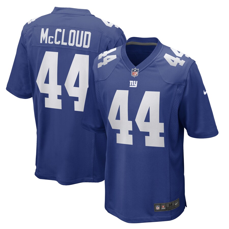 Men's New York Giants Nick McCloud Nike Royal Game Player Jersey - Puhuasuan