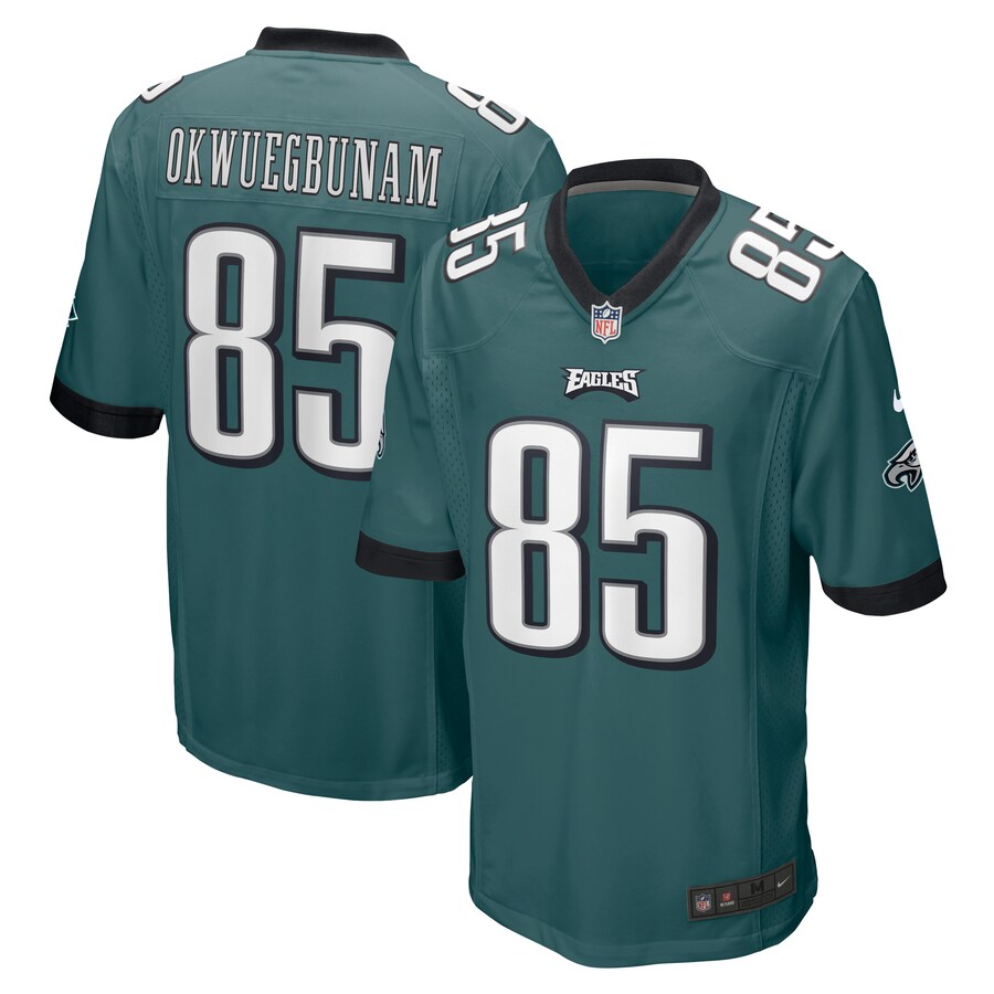 Men's Philadelphia Eagles Albert Okwuegbunam Nike Midnight Green Team Game Jersey - Puhuasuan