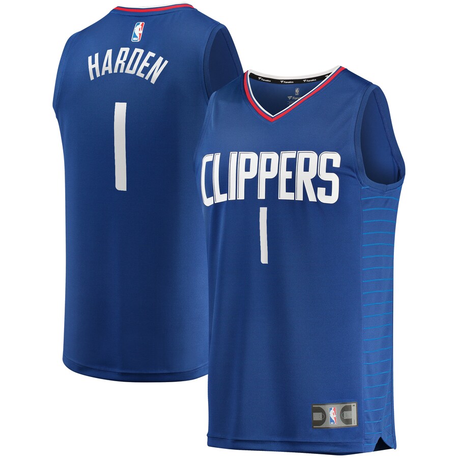 Men's LA Clippers James Harden Fanatics Royal Fast Break Player Jersey - Icon Edition - Puhuasuan
