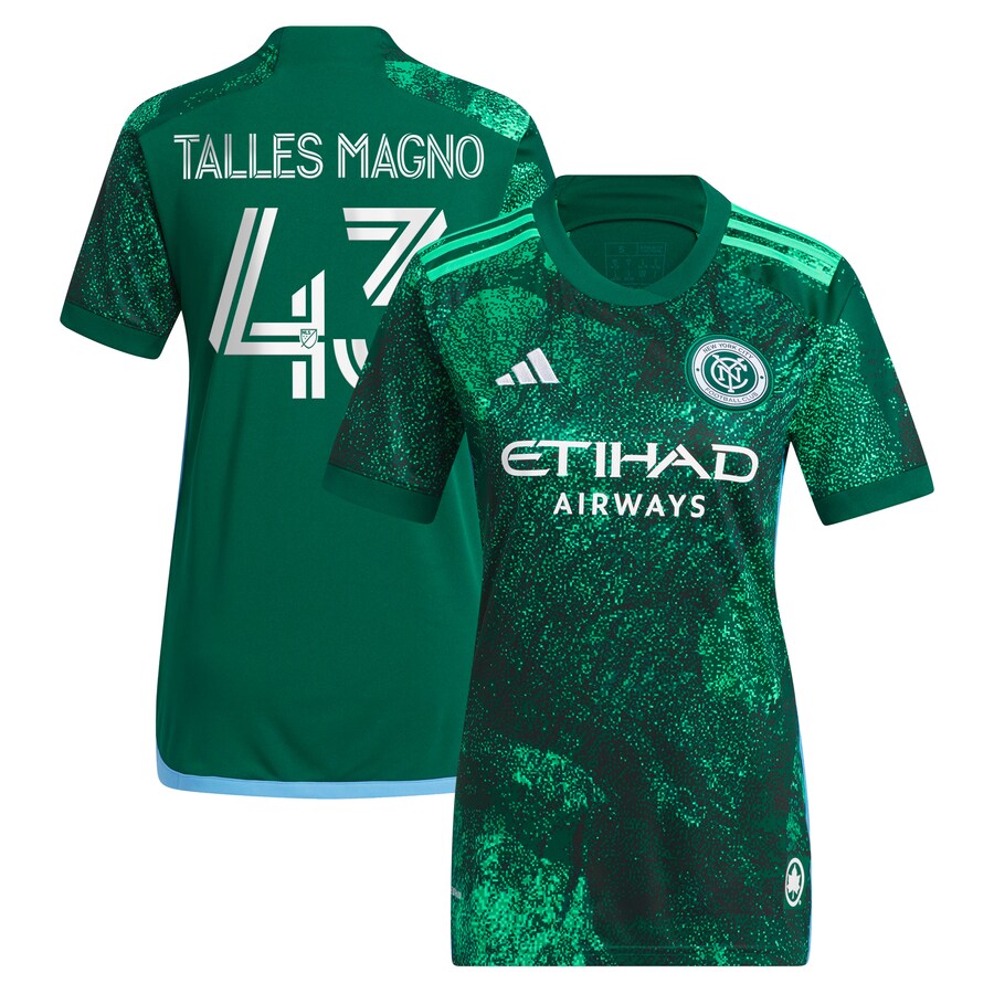 Women's New York City FC Talles Magno adidas Green 2023 The Parks Replica Player Jersey - Puhuasuan