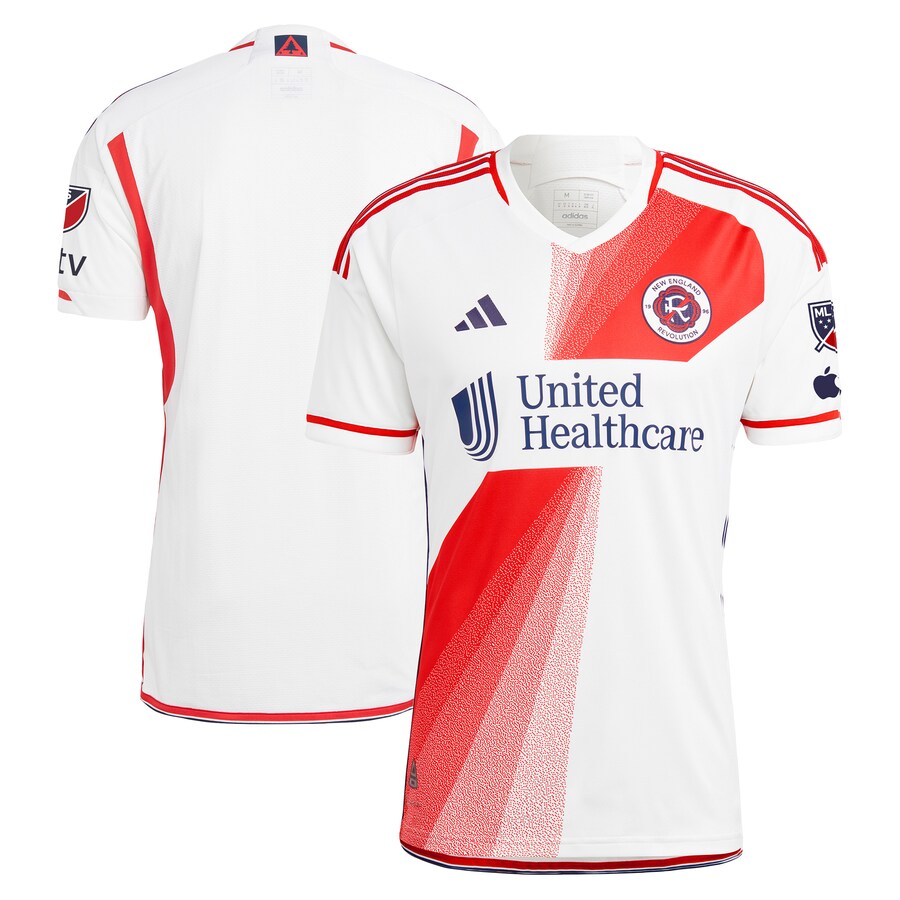 Men's New England Revolution adidas White 2023 Defiance Authentic Jersey - Puhuasuan