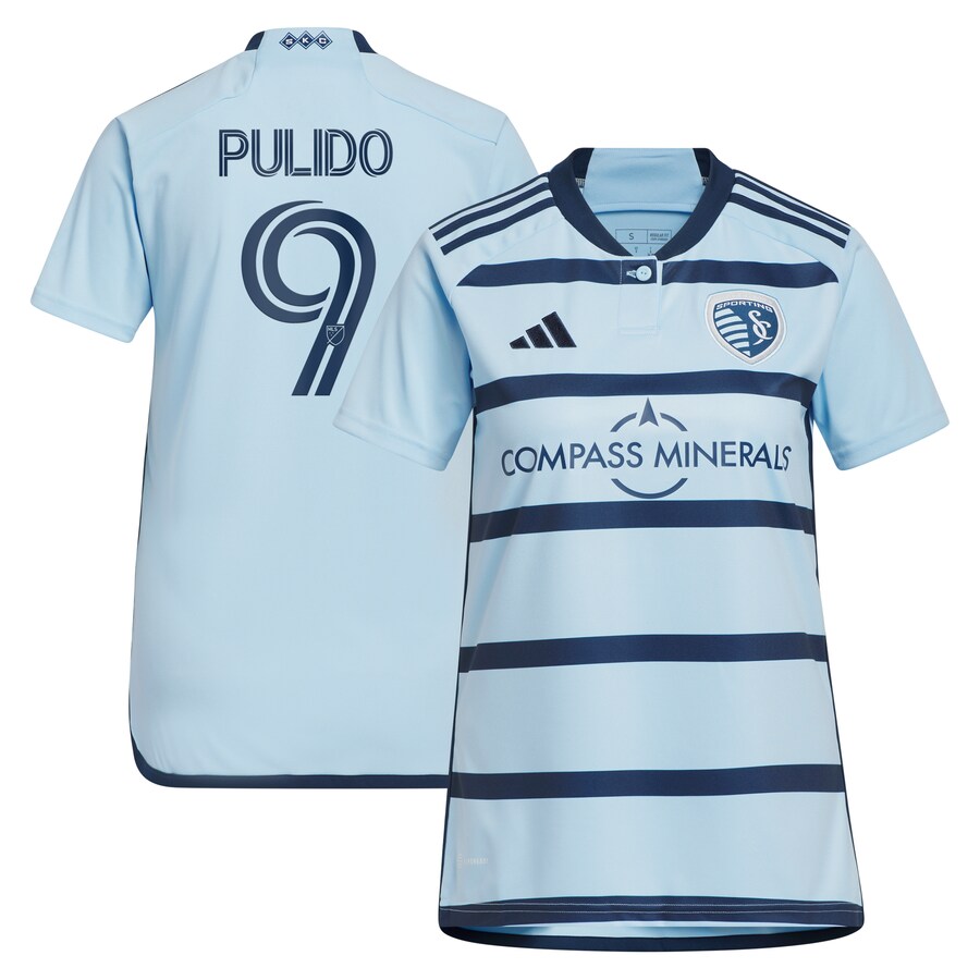 Women's Sporting Kansas City Alan Pulido adidas Light Blue 2023 Hoops 4.0 Replica Player Jersey - Puhuasuan