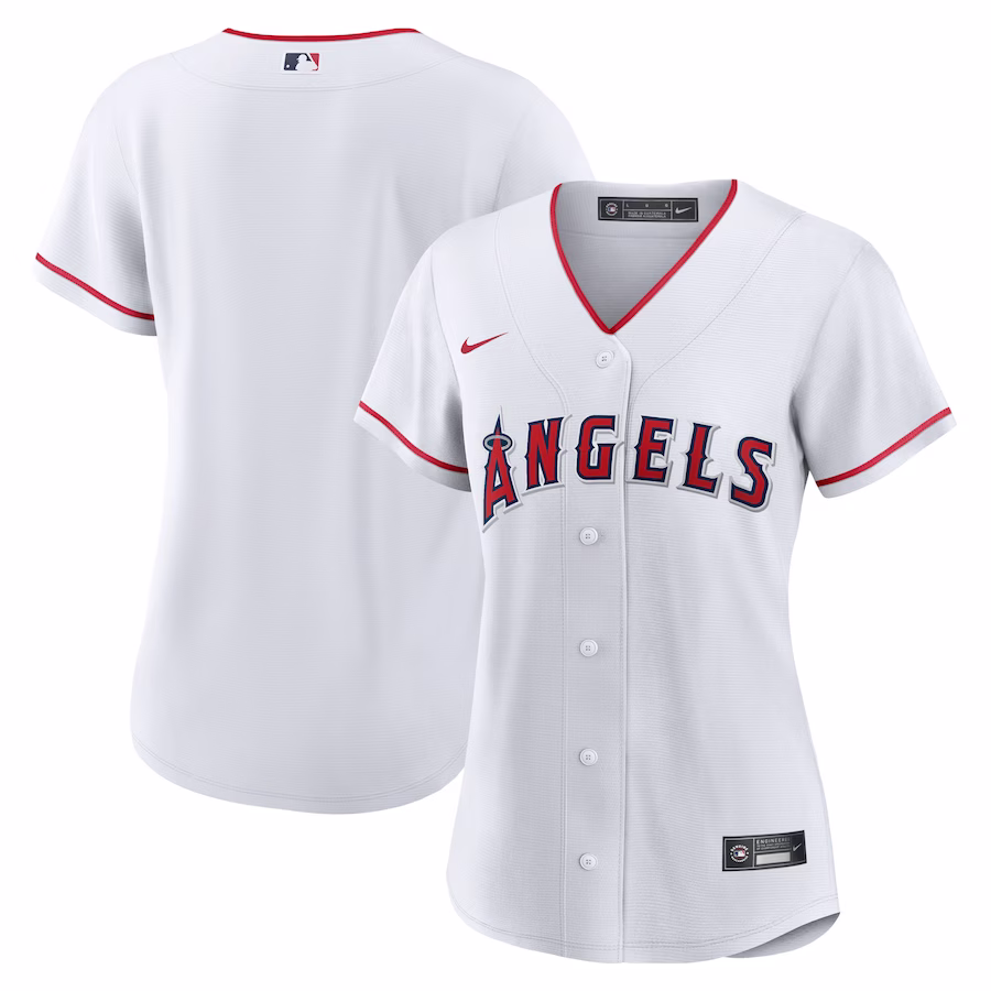 Women's Los Angeles Angels Nike White Home Blank Replica Jersey - Puhuasuan