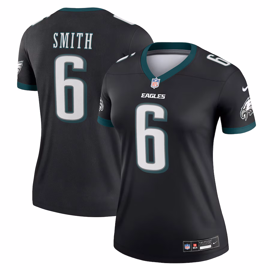 Women's Philadelphia Eagles DeVonta Smith Nike Black Alternate Legend Player Performance Top - Puhuasuan