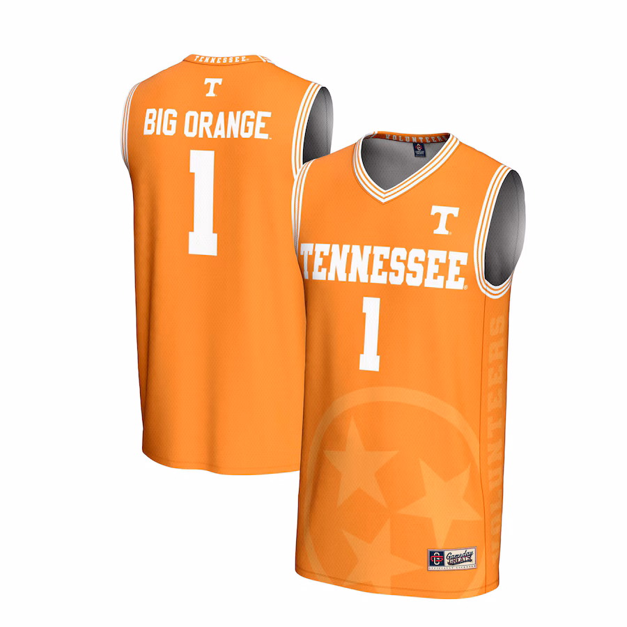 Unisex GameDay Greats #1 Tennessee Orange Tennessee Volunteers Lightweight Icon Print Basketball Jersey - Puhuasuan