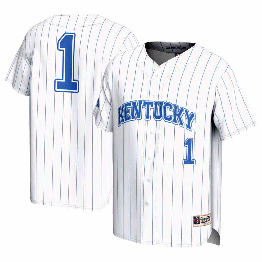 Youth GameDay Greats #1 White Kentucky Wildcats Lightweight Baseball Jersey - Puhuasuan